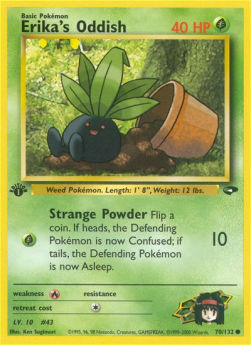 Erika's Oddish GC-70 Common Excellent Englisch