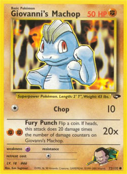 Giovanni's Machop GC-72 Common Played Englisch