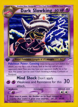 Dark Slowking NDE-20 Rare Good Englisch