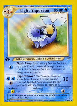 Light Vaporeon NDE-52 Uncommon Played Englisch