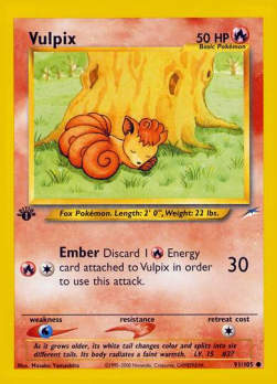 Vulpix NDE-91 Common Excellent Deutsch