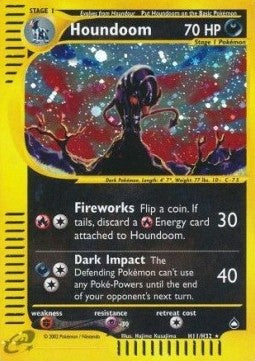 Houndoom AQ-H11 Holo Rare Poor Englisch