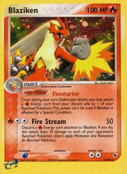 Blaziken RS-3 Holo Rare PL Englisch Reverse Holo