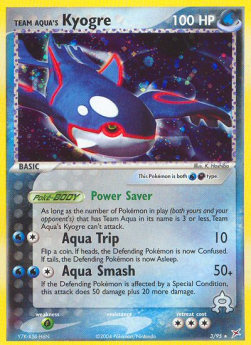 Team Aqua's Kyogre MA-3 Holo Rare Light Played Englisch