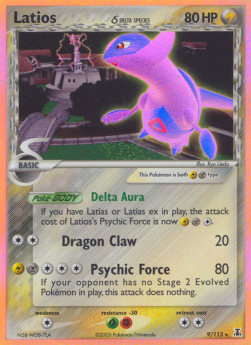 Latios δ Delta Species DS-9 Holo Rare Light Played Deutsch