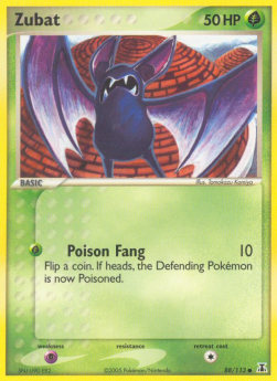 Zubat DS-88 Common Light Played Deutsch Reverse Holo
