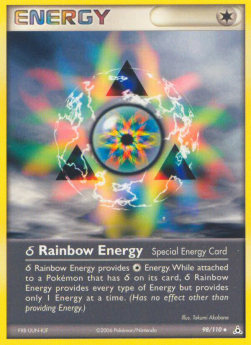 Regenbogen-Energie Delta HP-98 Uncommon Light Played Deutsch