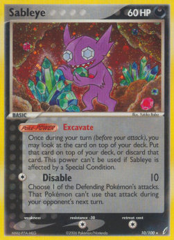 Sableye CG-10 Holo Rare Good Englisch