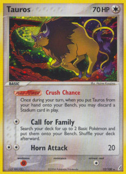 Tauros CG-12 Holo Rare Excellent Englisch