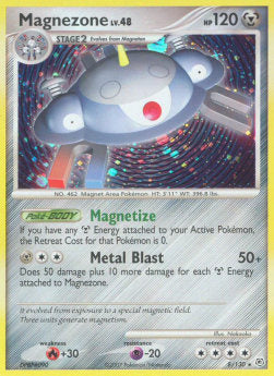 Magnezone Lv.48 DP-8 Holo Rare Light Played Deutsch