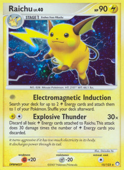 Raichu Lv.40 MT-15 Holo Rare Poor Deutsch