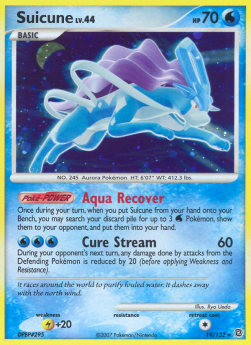 Suicune Lv.44 SW-19 Holo Rare Light Played Englisch