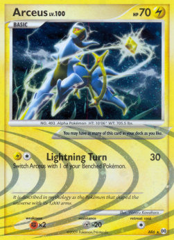 Arceus Lv.100 AR-AR6 Holo Rare Light Played Deutsch