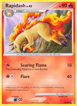 Gallopa Lv.45 AR-47 Uncommon Light Played Deutsch Reverse Holo