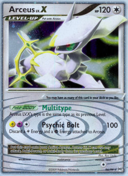 Arceus LV.X AR-96 Ultra Rare Light Played Deutsch