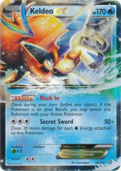 Keldeo EX BCR-49 Ultra Rare Good Englisch