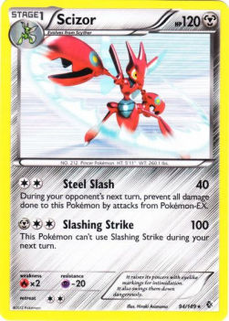Scizor BCR-94 Holo Rare Played Deutsch