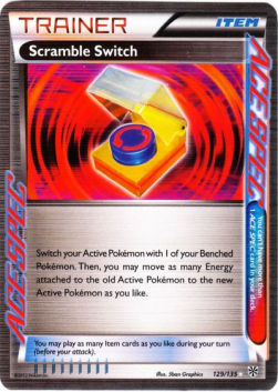 Scramble Switch PLS-129 Holo Rare Light Played Italienisch