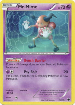 Mr. Mime PLF-47 Rare Good Englisch