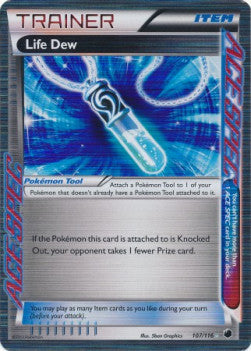 Life Dew PLF-107 Holo Rare Light Played Englisch