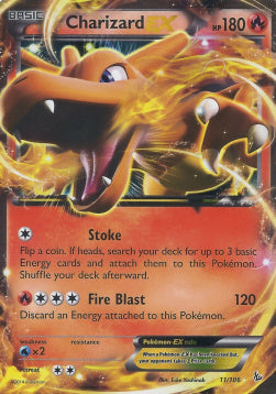 Charizard EX FLF-11 Ultra Rare Light Played Spanisch