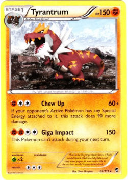 Tyrantrum FFI-62 Rare Light Played Englisch