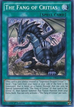 Kralle des Critias DRL2-DE006 Secret Rare Light Played Deutsch 1. Auflage