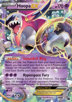 Hoopa EX AOR-36 Ultra Rare Played Englisch