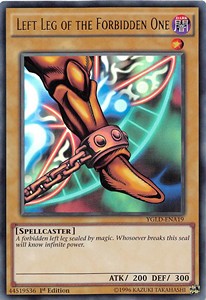 Linkes Bein der Verbotenen YGLD-DEA19 Ultra Rare Good Deutsch