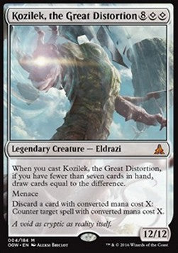 Kozilek, the Great Distortion OGW-4 Mythic Light Played Englisch