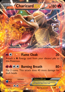 Charizard EX GEN-11 Ultra Rare Light Played Deutsch