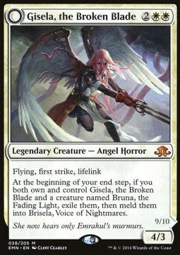 Gisela, the Broken Blade / Brisela, Voice of Nightmares EMN-28 Mythic Light Played Englisch