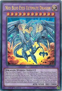 Neo-Blauäugiger ultimativer Drache MVP1-DE001 Ultra Rare Excellent Deutsch 1. Auflage