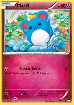 Marill STS-76 Common Light Played Deutsch Reverse Holo