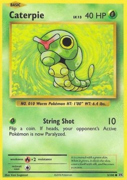 Caterpie EVO-3 Common Excellent Englisch Reverse Holo