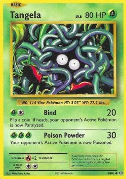 Tangela EVO-8 Common Excellent Englisch Reverse Holo