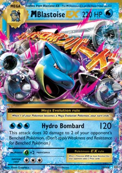 MBlastoise EX EVO-22 Ultra Rare Light Played Englisch