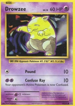 Drowzee EVO-49 Common Excellent Englisch Reverse Holo