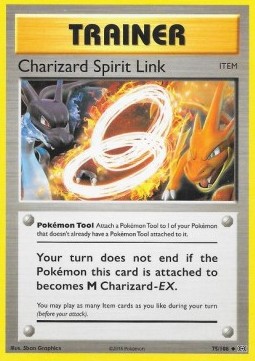 Charizard Spirit Link EVO-75 Uncommon Excellent Englisch Reverse Holo