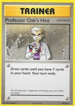 Professor Oak's Hint EVO-84 Uncommon Good Englisch Reverse Holo
