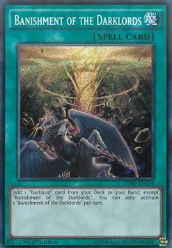 Verbannung der Finsterlords DESO-034 Secret Rare Excellent Deutsch 1. Auflage
