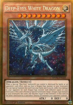 Tiefäugiger weißer Drache MVP1-DEG05 Gold Rare Good Deutsch 1. Auflage