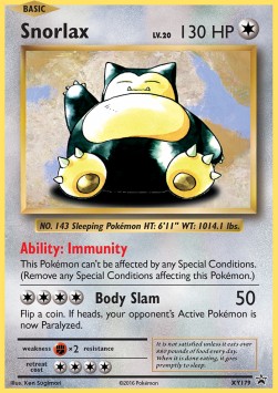 Snorlax XYPR-179 Promo Light Played Englisch