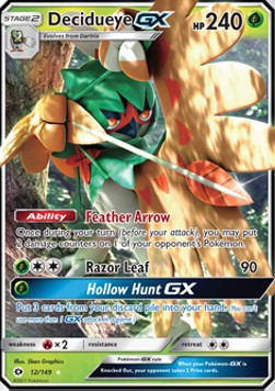 Decidueye GX SUM-12 Ultra Rare Excellent Englisch