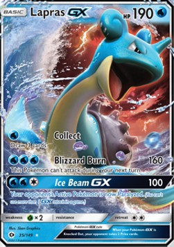 Lapras GX SUM-35 Ultra Rare Excellent Englisch
