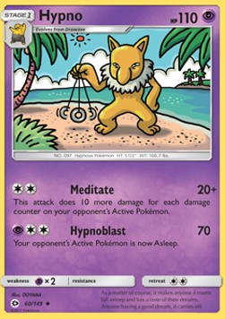 Hypno SUM-60 Uncommon Light Played Englisch