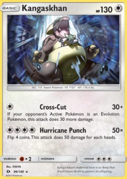Kangaskhan SUM-99 Holo Rare Good Englisch Reverse Holo