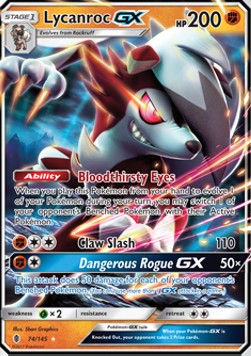 Lycanroc GX GRI-74 Ultra Rare Good Englisch