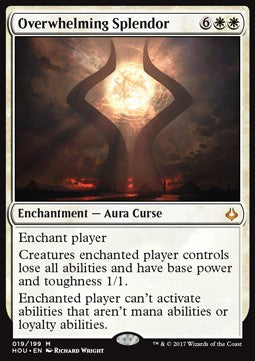 Overwhelming Splendor HOU-19 Mythic Played Englisch Foil