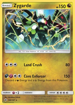 Zygarde BUS-100 Holo Rare Played Deutsch